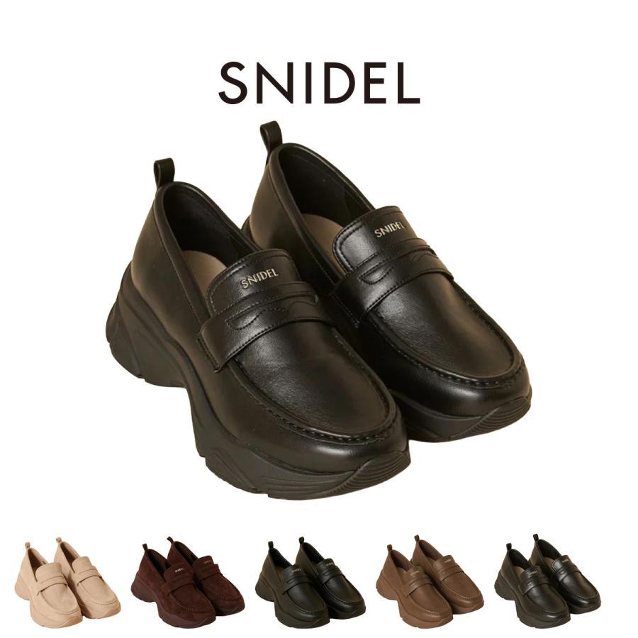 Sneider sneaker sole loafer swgs263658 Women s thick sole style up shoes SNIDEL