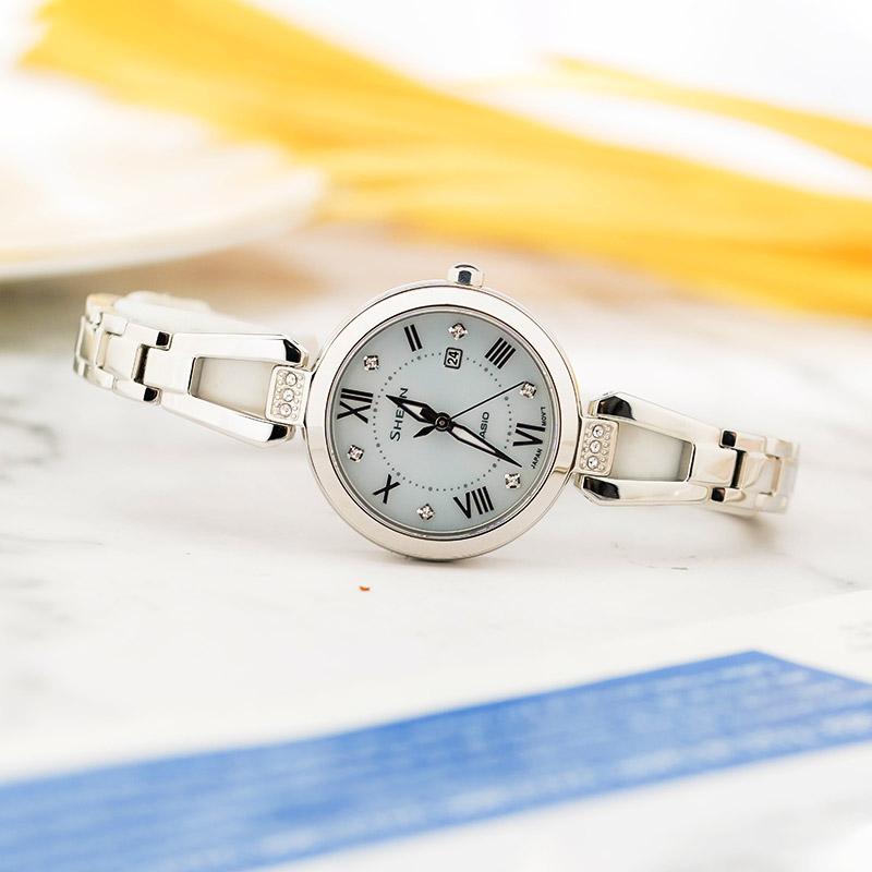 Casio Women's SHEEN Silver Watch SHS-4526D-7AUPR