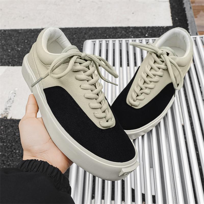 X new casual wear canvas sports thick baseplate shoes students