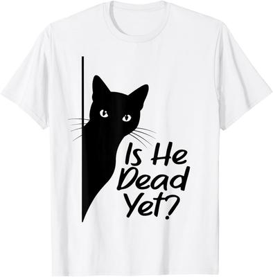 Ist-Er-Vintage-Schon-Tot Sarkastische Katzen-Humor-Tee T-Shirt