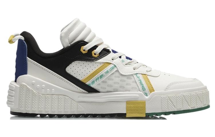 Li Ning 001 UNBLOCK Synthetic Leather, Leather Thermal Waterproof Coverage Low Top Skateboard Shoes Men's AGCR123-2