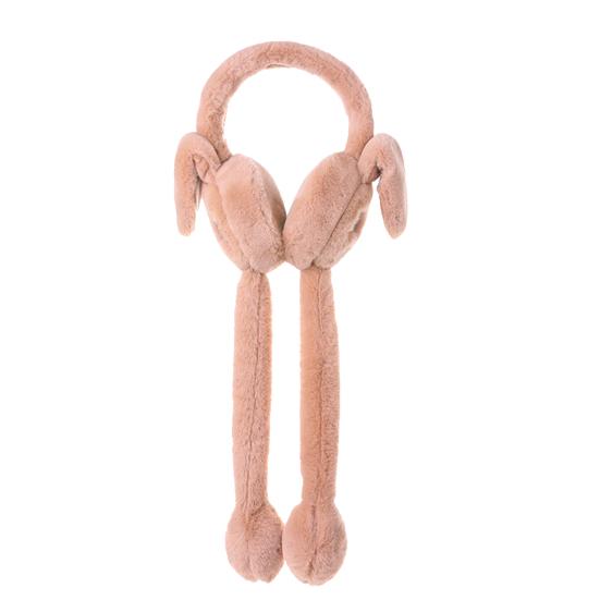 Jumping Earmuffs Fine Plush Cold-resistant Rabbit Design Winter Warm Ear Warmer for Outdoor