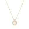 Cui Yan S925 Silver Bow Necklace with White Chalcedony & Pearls for Women - Light Luxury Princess Choker