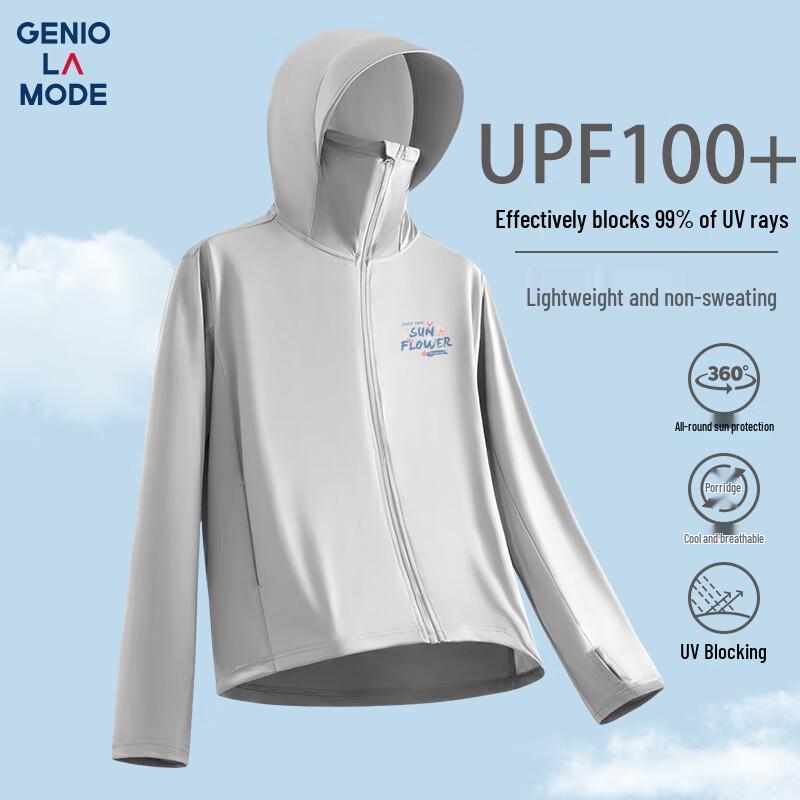 GENIOLAMODE Men s UPF100+ Cooling Sun Protection Hoodie 2XL