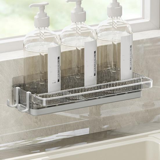 Suport pentru prosoape pentru burete de bucătărie, montat pe perete, antirugină, multifuncțional, pentru depozitare reglabil, raft pentru baie care economisește spațiu