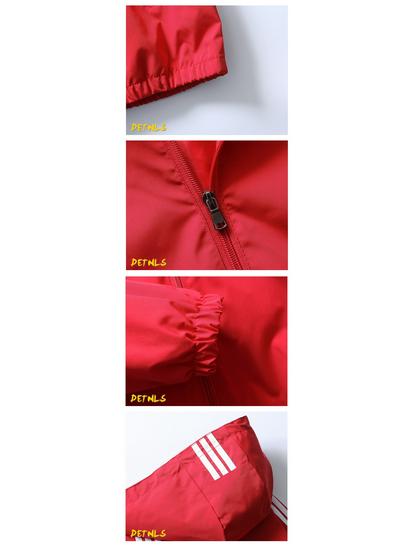 Men's Hooded Sport Jacket - Casual, Lightweight Spring/Autumn Outerwear for Teen Students