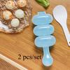 2pcs/set DIY Rice Ball Mold, 3-in-1 Rice Ball Shaker Kit, Creative Rice Ball Maker, Suitable for Lunch Boxes and Kitchen Use