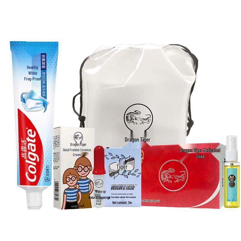 Colgate Healthy White Anti-Cavity Toothpaste & Longhu Summer Family Set