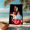 Ultra-Soft Beach Towel with Sam and Colby Theme,Ideal for Pool - Camping, Diving - Perfect Travel Essential, Vibrant Beach Towel.