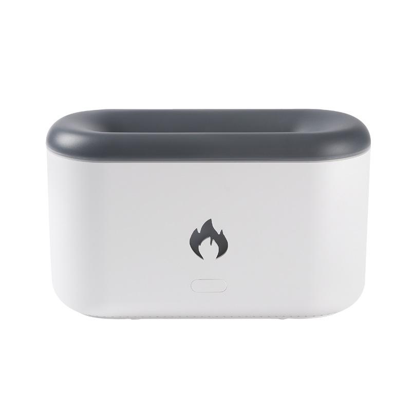Flame Aroma Diffuser Humidifier with Night Light - Ideal Creative Gift for Home, Bedroom, Family, and Friends.