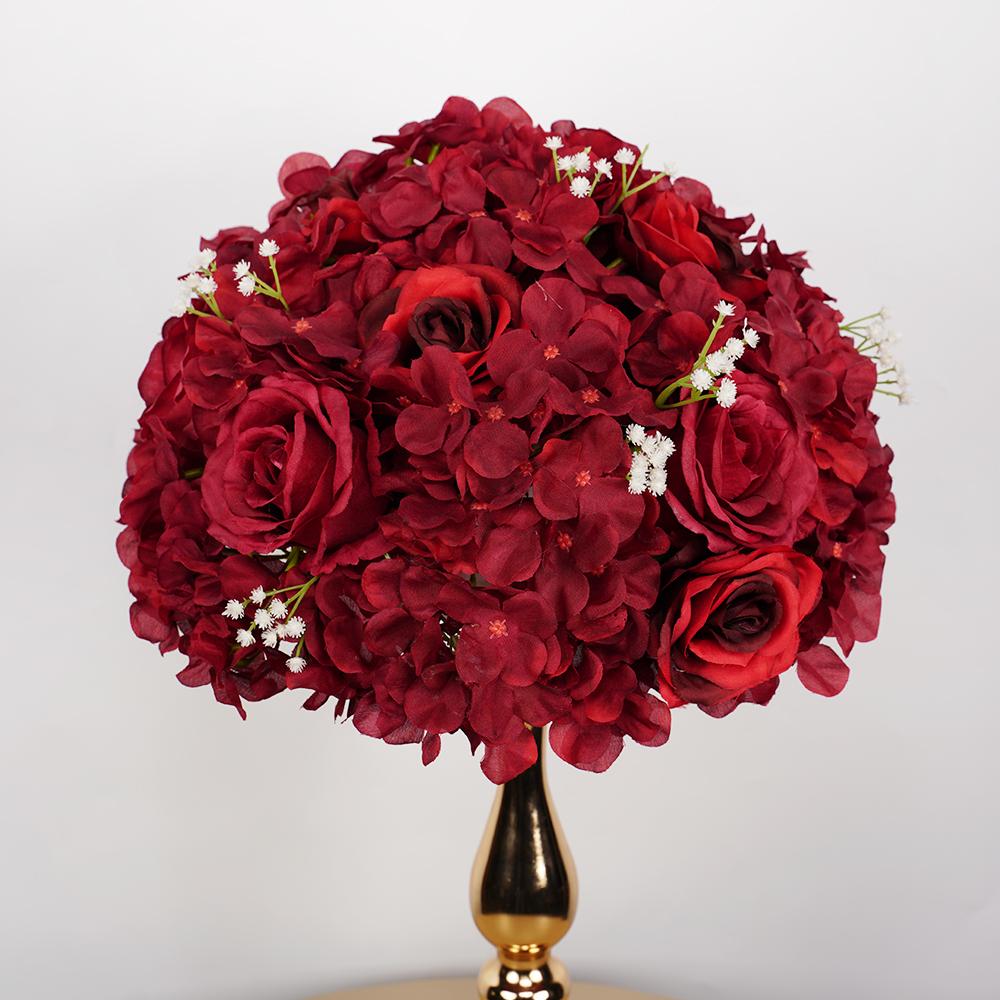 Artificial Wedding Flower Ball Table Flores Arificiales Decoracion Flower Rose Valentine's Day Stage Party Banquet Decoration