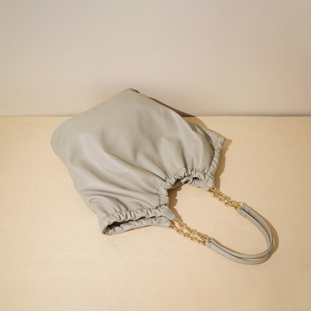2024 Autumn/Summer Simple Casual Leather Tote Bag - Large Capacity Single Shoulder & Crossbody In New Lazy Style