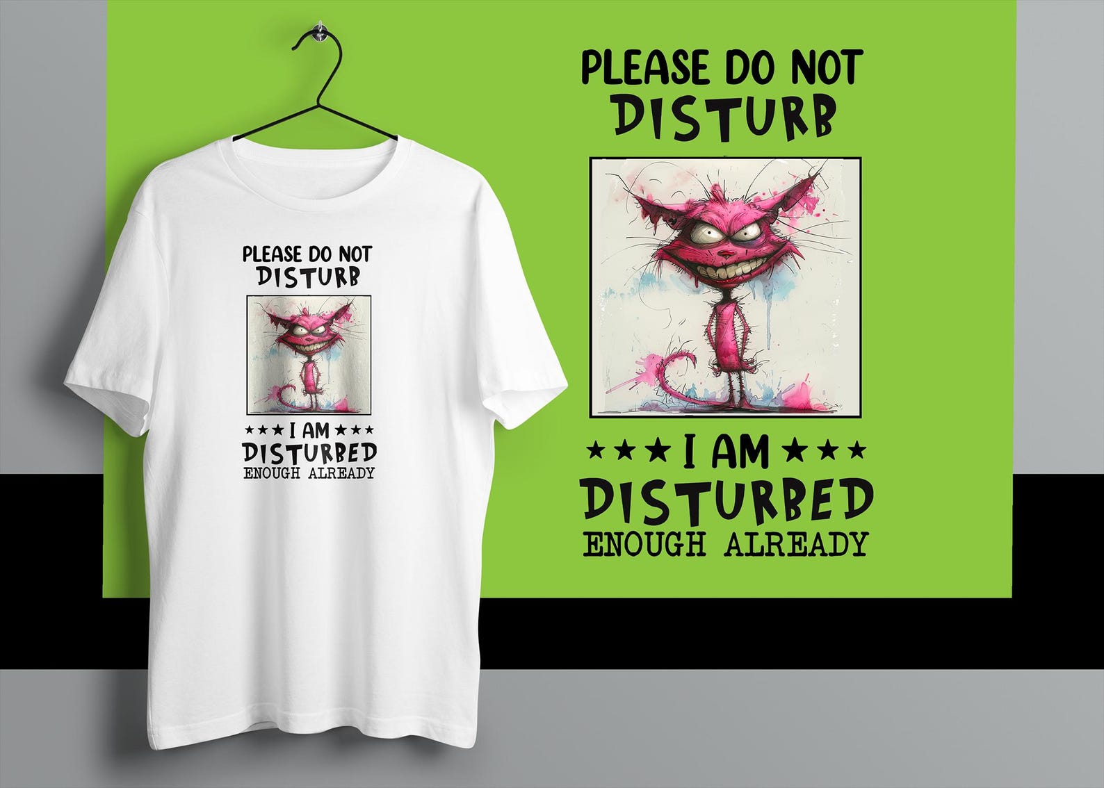 Funny Animal Shirt: Please Do Not Disturb Graphic Tee 3XL