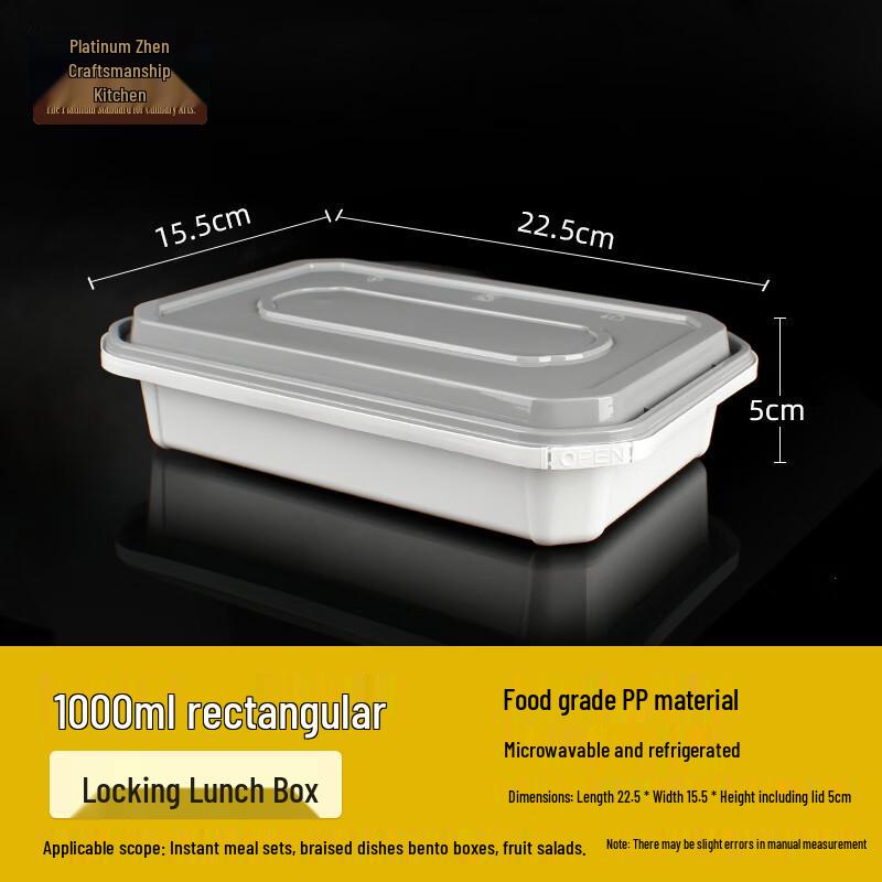 Platinum Chef 1000ml Microwaveable Rice Husk Food Containers
