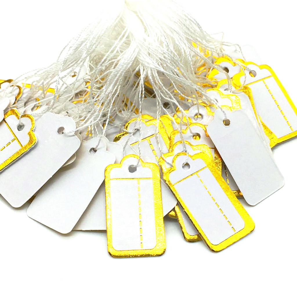 Clothing Price Tag with String Marking Labels Paper Tags for Jewelry Shoes Arts and Crafts 500 Set