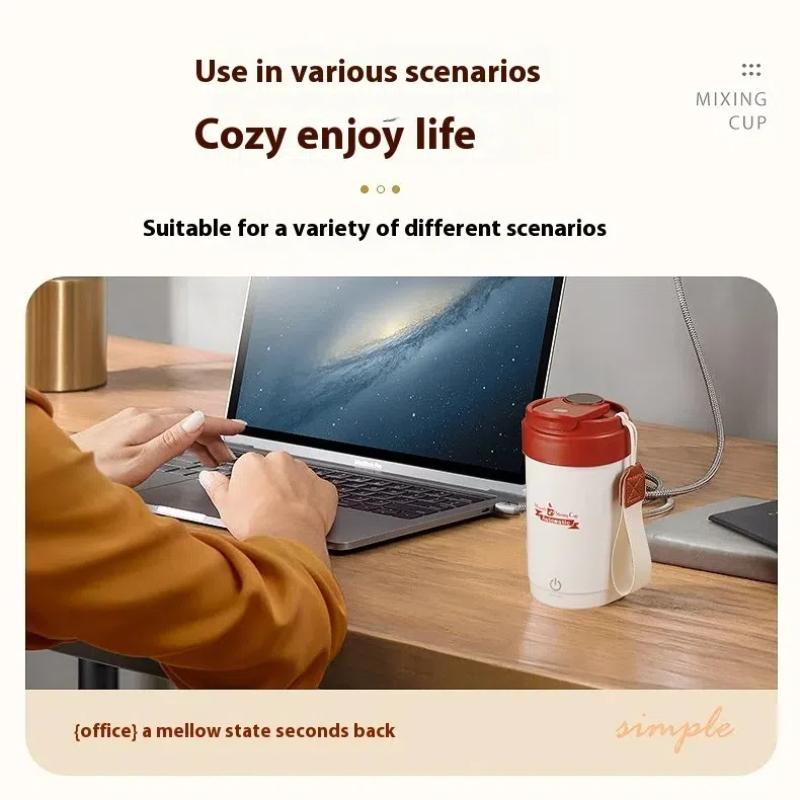 Fully Automatic Magnetic Stirring Cup, Smart Cup with Temperature Display, and Built-in Self-stirring Mechanism