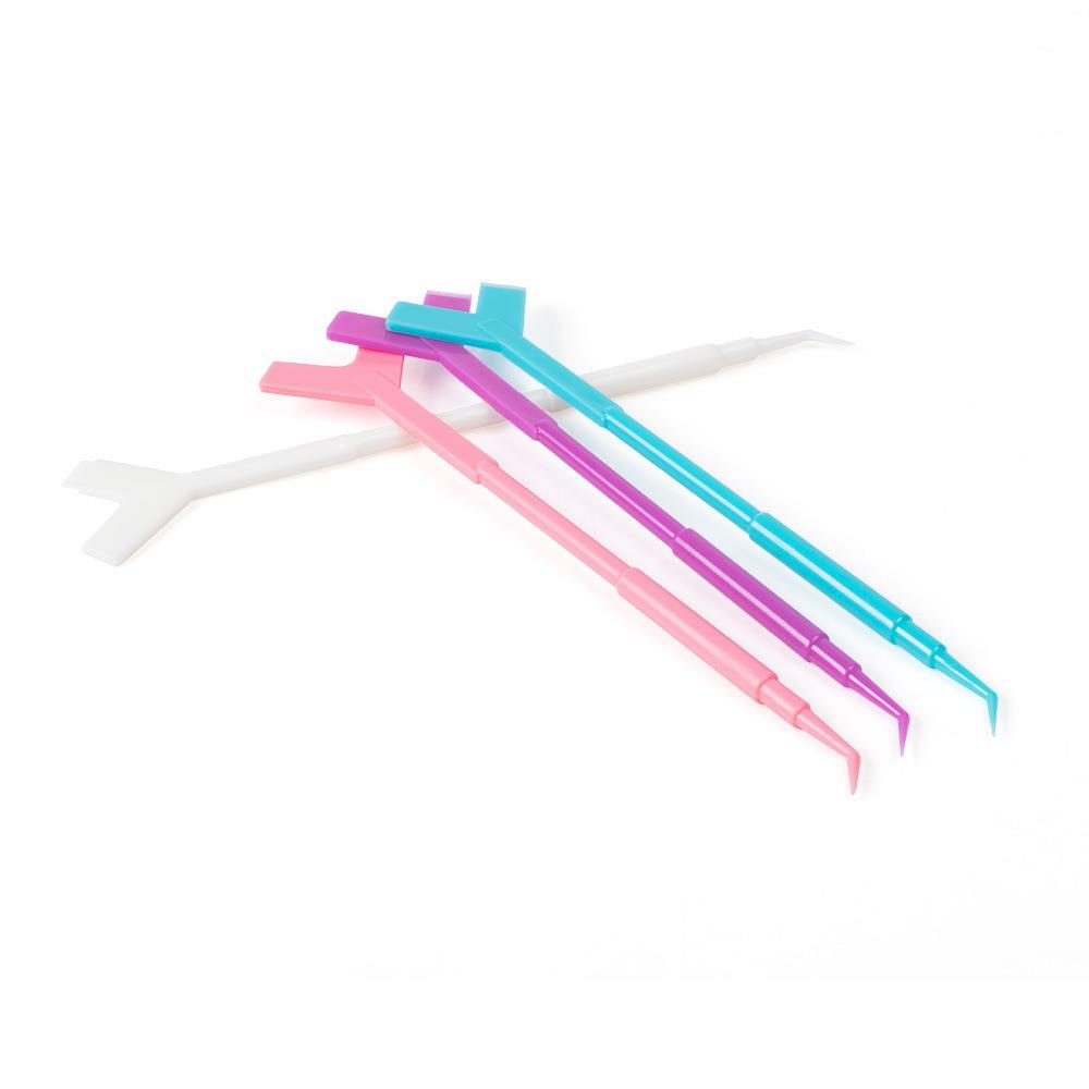 Y-Shaped 3-in-1 Eyelash Tool: Waterproof Makeup Brush & Lash Perm Aid