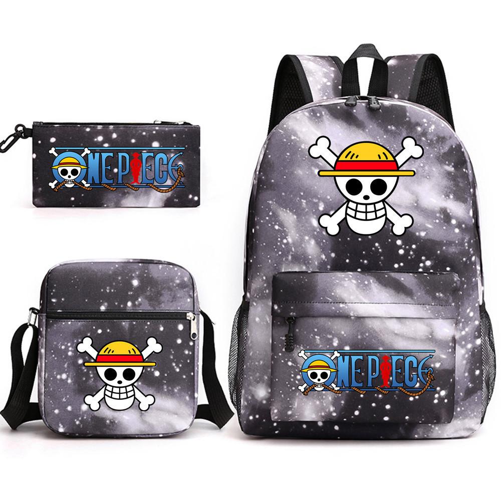 Backpack Digital Printing Large Capacity Primary And Secondary School Student School Bag Outdoor Campus Backpack Satchel Pencil Bag Three piece set