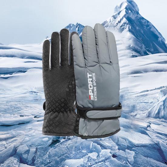 Winter Ski Gloves Windproof Thermal Snow Gloves for Men Women Cold Weather Touchscreen Warm Gloves for Snowboarding Outdoor Sports