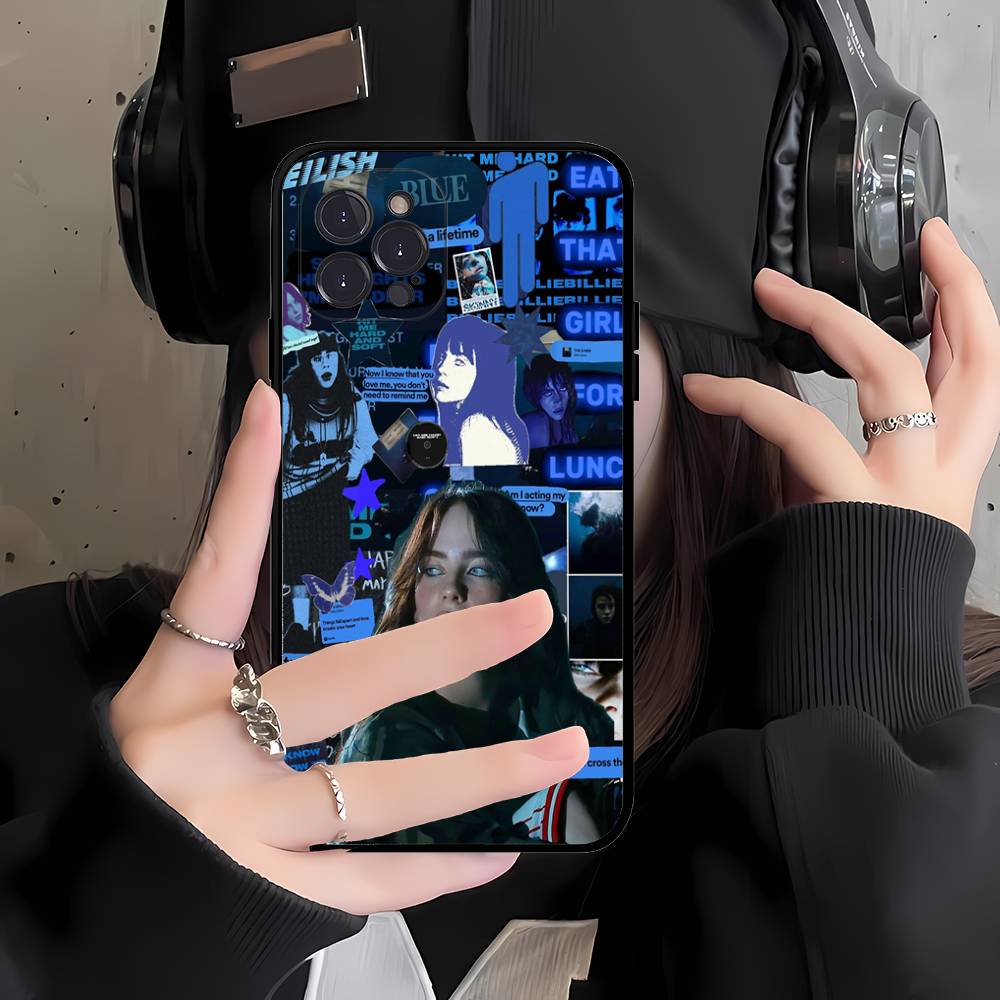 

Hit Me Hard And Soft B-Billie Phone Case For IPhone 17 16 15 14 13 12 11 Pro Max Plus Mini Silicone Black Cover iPhone 13pro max