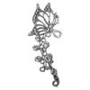 Super Fairy Rhinestone Butterfly Integrated Elf Ear Bone Clip Red Earrings Temperament Personality Exaggerated Ear Hanging Earrings
