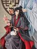 Wei Wuxian Lan Wangji z anime Zakladatel pivoňkové přísahy měřítková plastová figurka & Verze "The Diabolism". 1/7 předbarvený
