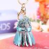 Creative Diamond Badminton Keychain Fashion Girls Bags Car Accessories Car Accessories Sticker Jewel