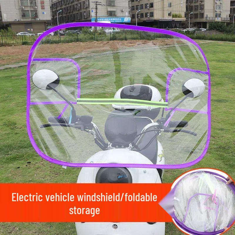 Universelles winddichtes, winterfestes, regendichtes Elektrofahrrad mit Handytasche für alle Jahreszeiten - Kältefestes Eltern-Kind-Liefermodell