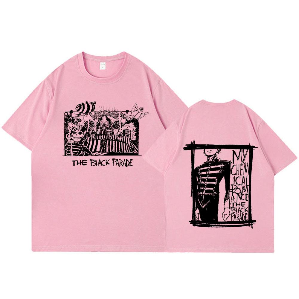 My Chemical Romance Mcr Dead T-Shirt Black Parade Punk Emo Rock Band Summer T Shirts Summer Fashion Top Oversized Tee Shirt