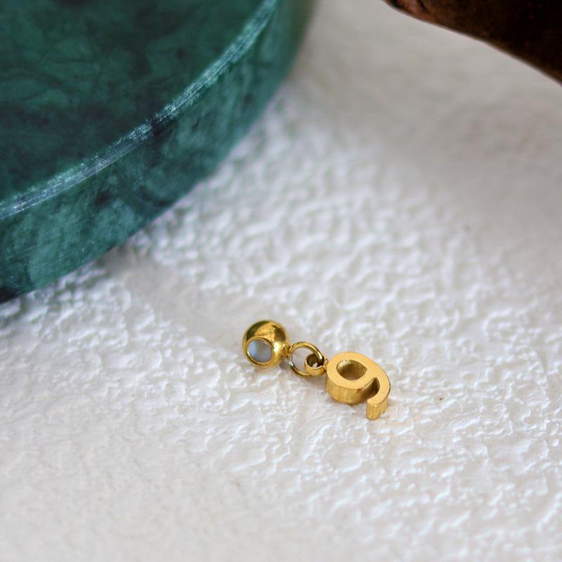 DIY Sliding Chain Alphabet Number Pendant Necklace Personalized Jewelry