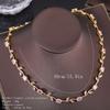 Copper Color Zircon Necklace Women Luxury Fashion Jewelry