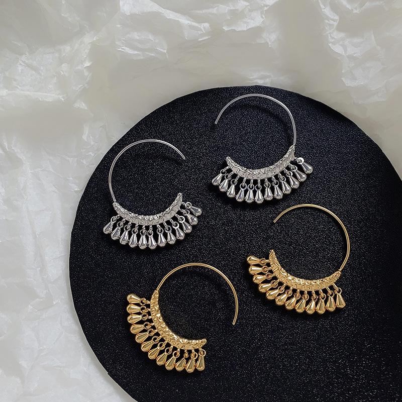 Elegant Light Luxury Real Gold-Plated Copper Stud Earrings - European & American Style for Women