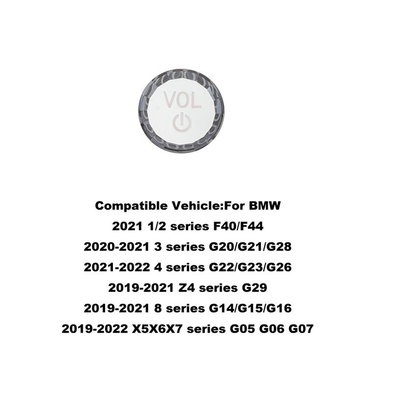 Premium Crystal Volume & AC Knob Covers for BMW F30 F10 F25 F15 F02 G30 G01 G02 Interior Air Conditioning Control Knob Button