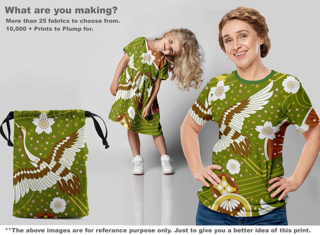 oneOone Cotton Flex Dark Gray Fabric Asian Japanese Pattern Sewing Material Print Fabric By The Yard 40 Inch