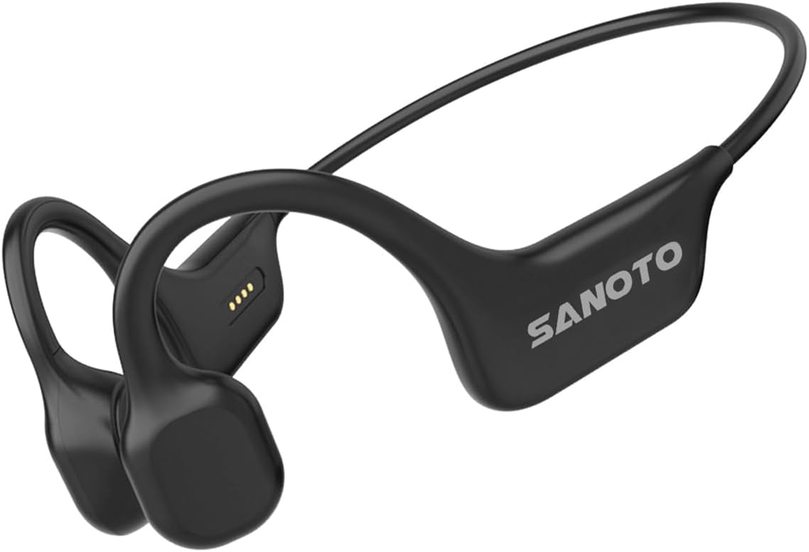 

SANOTO Bone Conduction Bluetooth Wireless Newly Developed in Hear Environmental Reduce Sound Zero Comfortable Bone Conduction Magnetic IPX7 Ideal for чёрный
