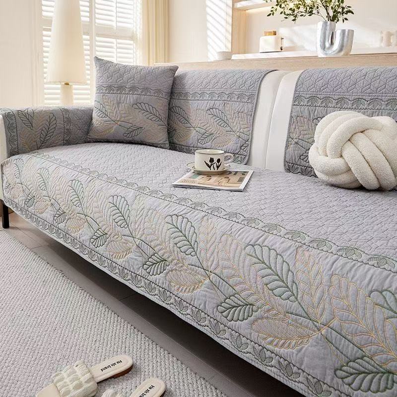 

Кремовый ветер специальной формы кожаная подушка для дивана универсальная для всех сезонов 2025 новая кремовый ветер нескользящая прямой ряд хлопковый чехол для подушки сиденья ткань 45 * 45cm pillow cover