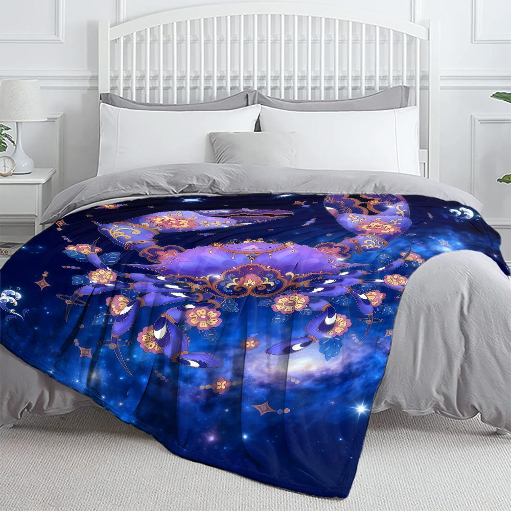 The Twelve Zodiac Signs Thin Blanket Bedrooms,living Rooms,sofas,offices,napping,camping,outings,girls' Gifts Custom Blanket