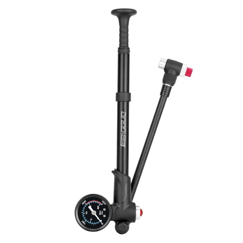 High Pressure Shock Pumps for Front Fork Rear Suspension 300PSI Air Pumps with Gauge Small Pumps Inflator for Road Bike