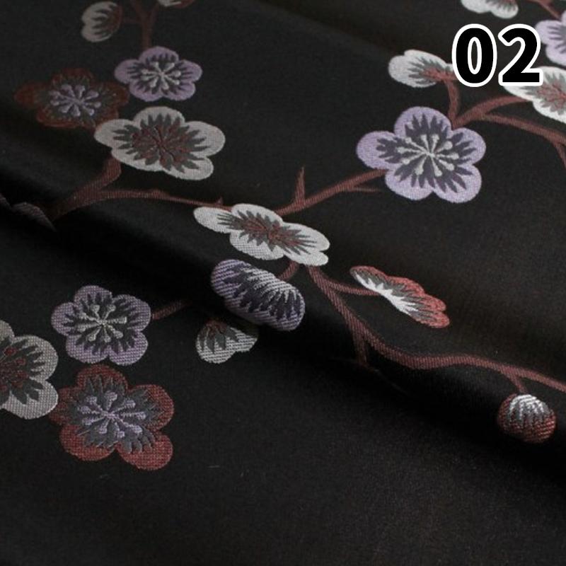 100x75cm Chinesischer Stil Jacquard Brokatstoff Pflaume bedrucktes Tuch für DIY Nähen Mongolische Robe Antikes Bühnenkostüm