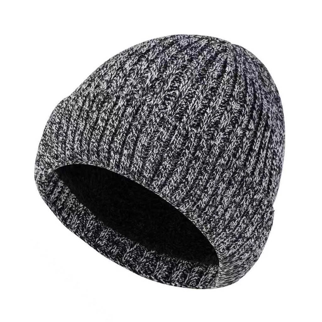 European & American Warm Knit Wool Hat with Fleece Lining, Thickened for Windproof Ear Protection - Ideal for Middle-aged & Elderly In Winter