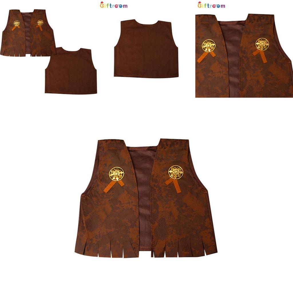 Western Cowboy Style Vest For Adults And Kids Polyester Stage Costume Men Women