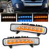 Sales Dual 3 Colors Yellow Cover DRL Daytime Running Lights Fog Lamp Daylights for Ford Edge