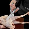 Stainless Steel Kitchen Shears Multi-Function Poultry Bone Scissors With Magnetic Cover Vegetables Meat Grilling