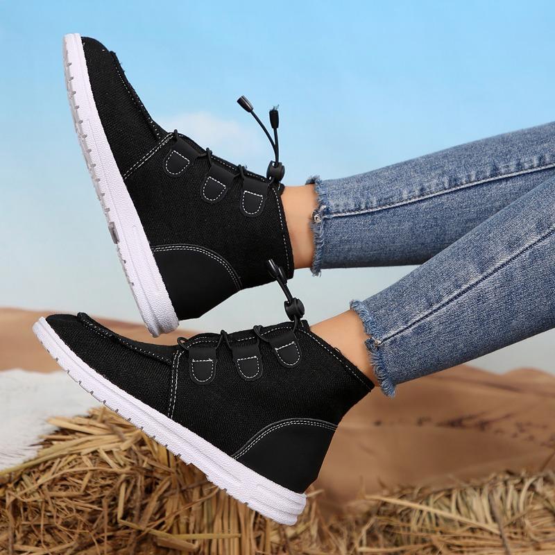 Short Snow Boots Women 2025 Winter New High-top Big Yards Overfoot Martin Boots