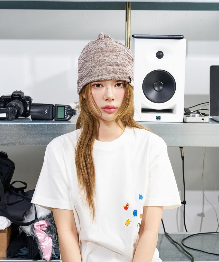 NOT NEW Nn Label Melange Beanie Brown