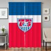 Window Kitchen Curtains for Living Room 2 Pieces Blackout Curtains Door Curtain USA N-national Team Bedroom Decoration Partition