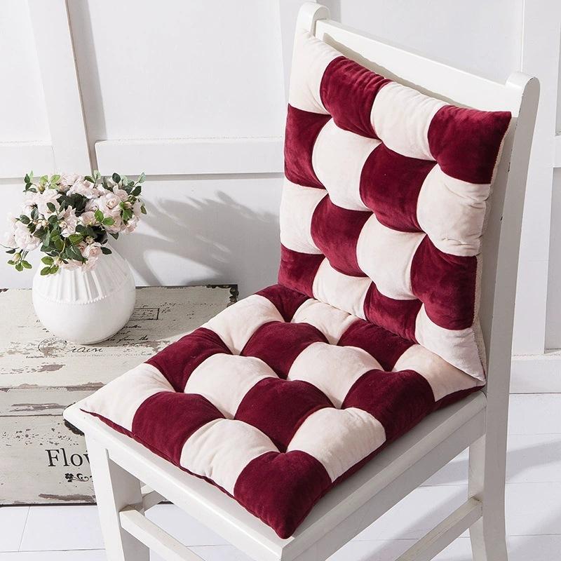 40X40Cm Утолщенная подушка для студенческого сиденья, подушка для сиденья из хрустального бархата, теплоизоляционная сетка, подушка для стула для офисного класса, подушка, зима 40x40cm