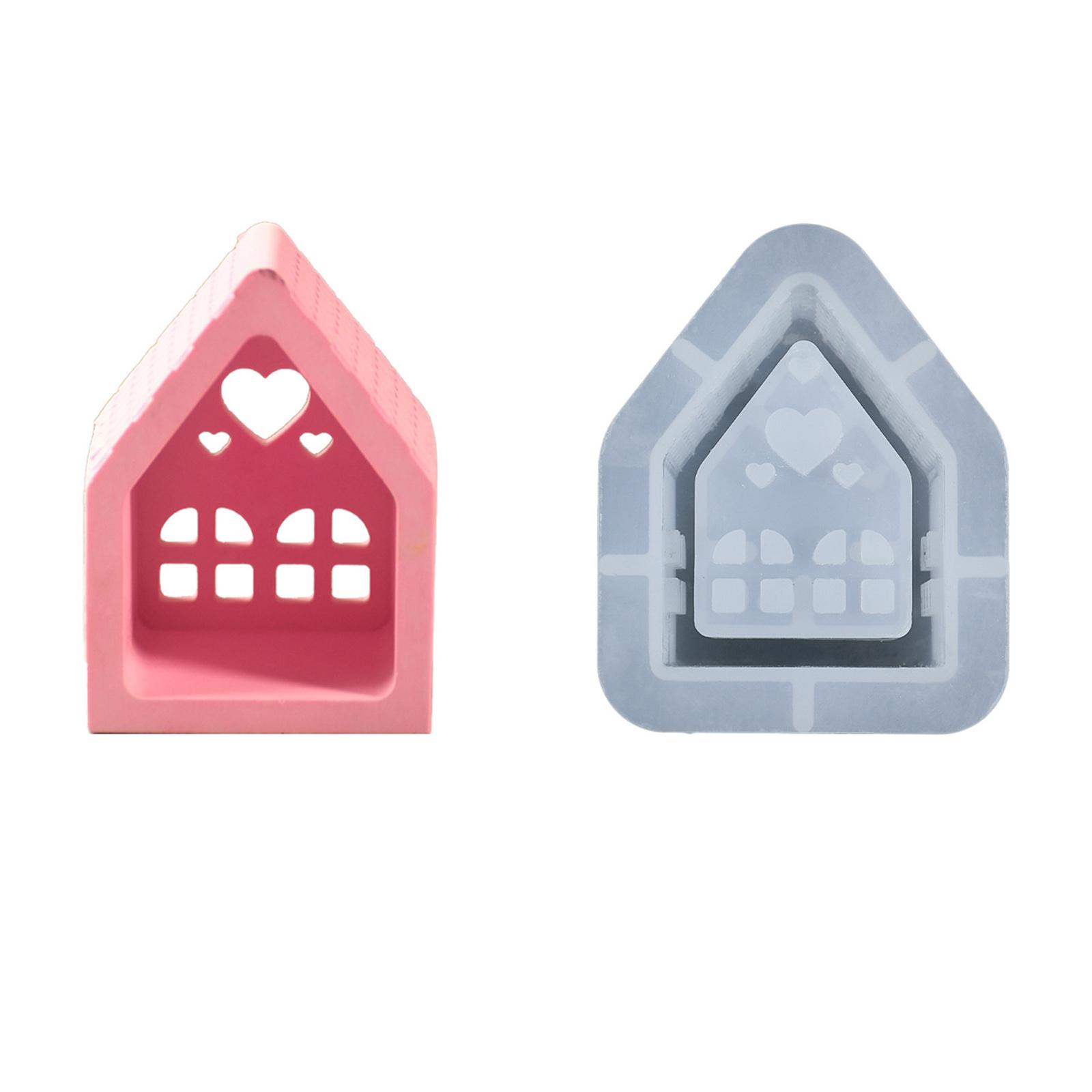 

Heart House Resin силиконовые формы для эпоксидной смолы подсвечник подсвечник для чайных свечей украшения дома гипсовые силиконовые формы