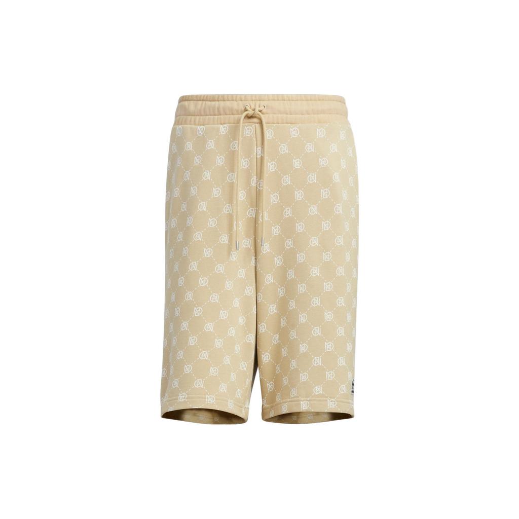 Adidas Neo Patterned Casual Sports Snap Button Shorts Men Bottoms Prairie-Brown IB5853