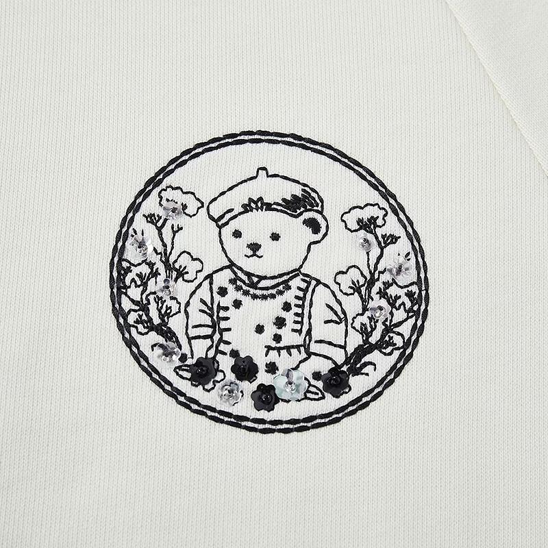 Teenie Weenie Women's Little Bear Letter Sweatshirt